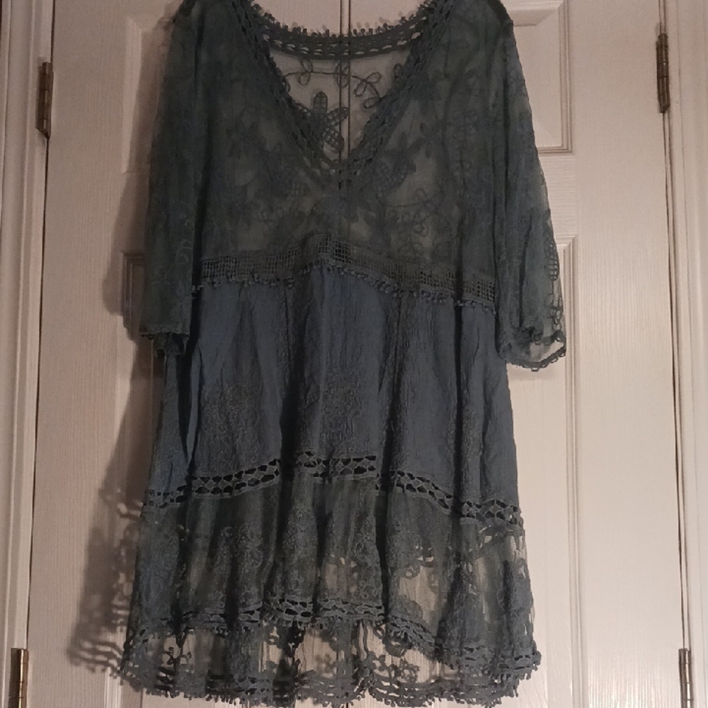 Womens Elegant Lace Bathing Suit Cover Up
